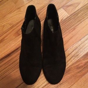 Women's back suede ankle boots